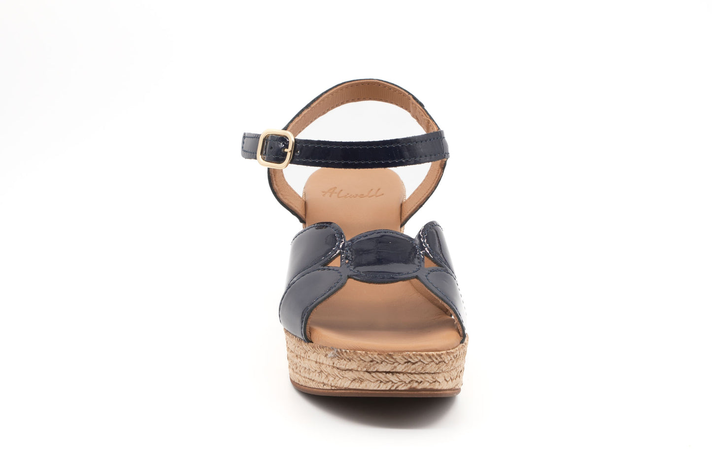 Sandales à talon Mikasa beu marine vernis