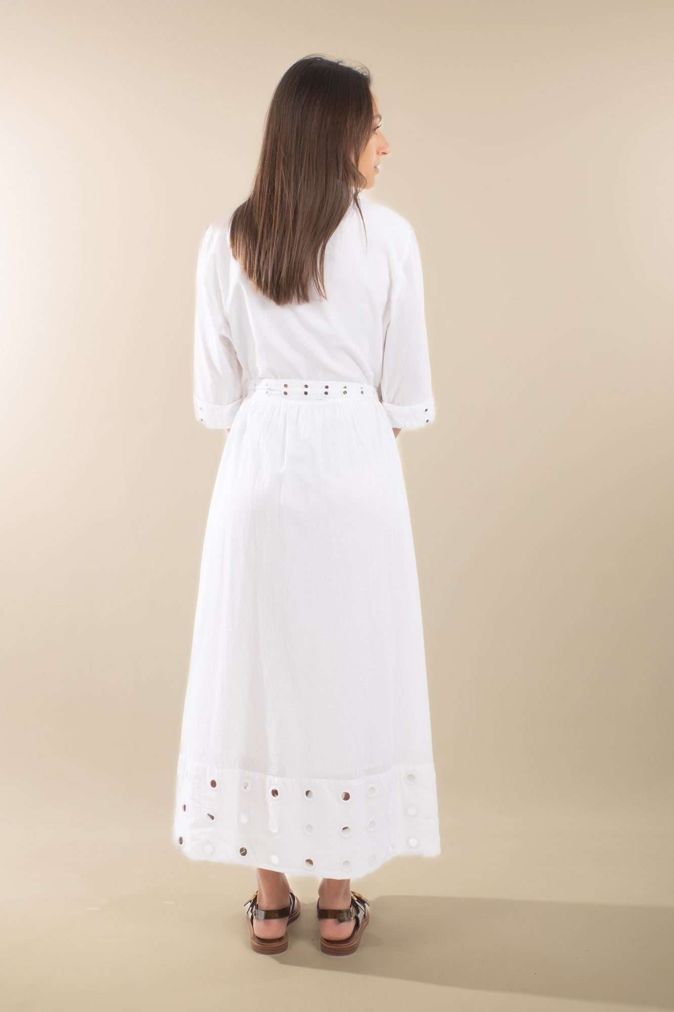 Robe longue blanche Yvette
