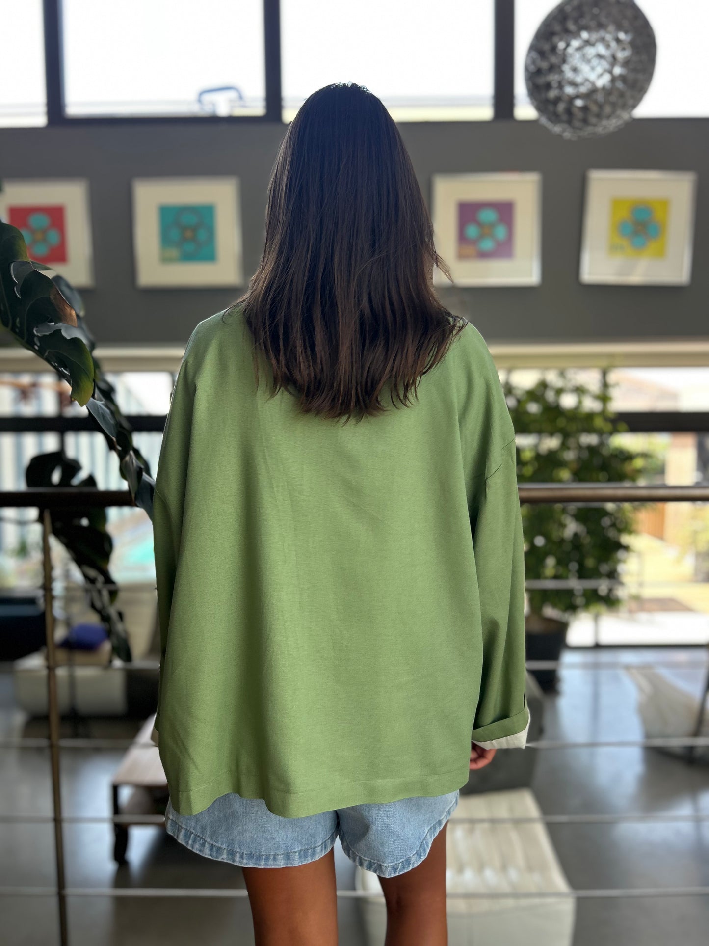 Veste oversize kaki
