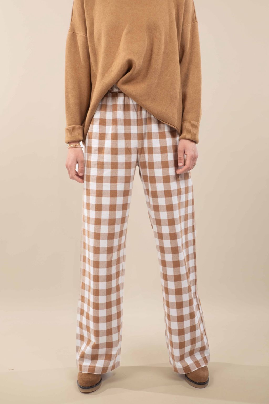 Pantalon à carreaux Carmen