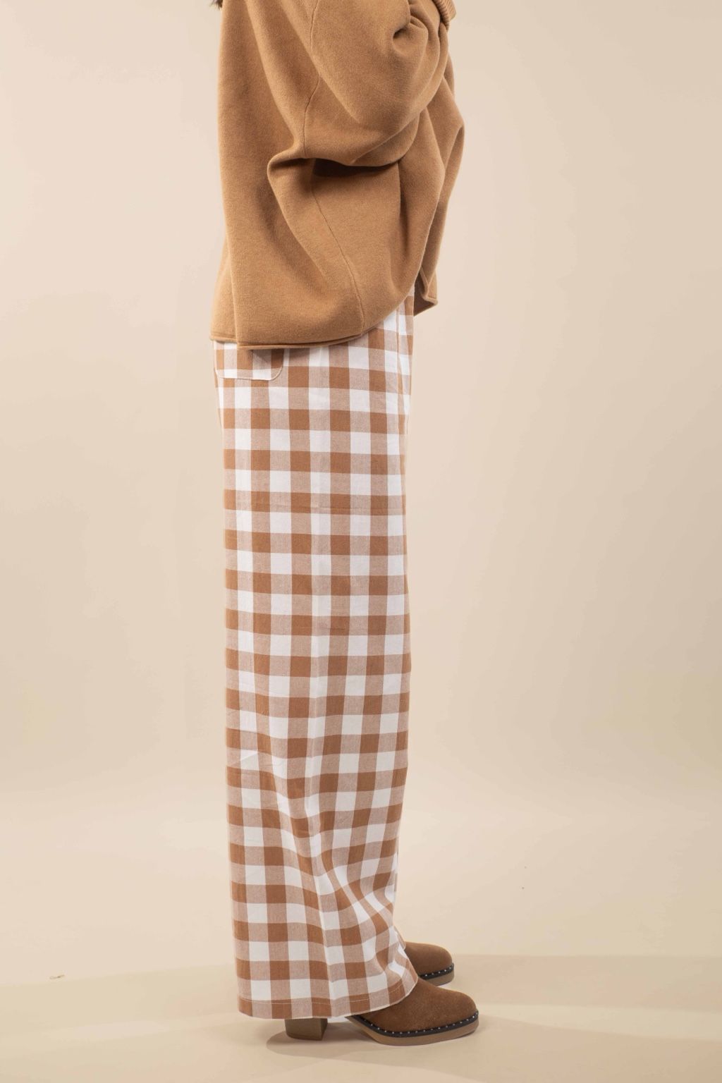 Pantalon à carreaux Carmen