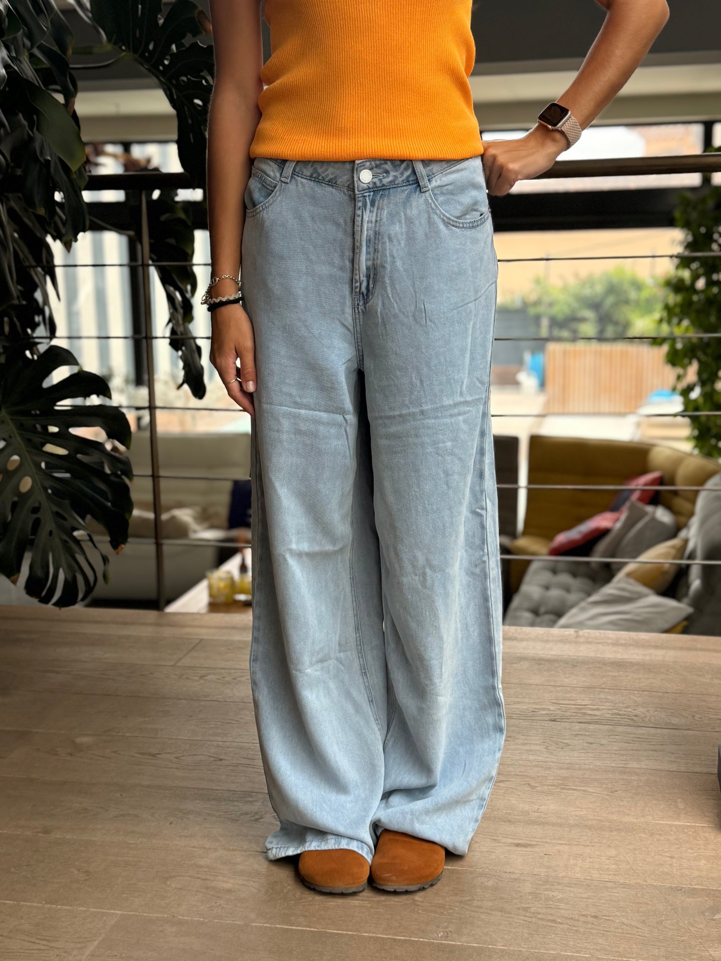 Pantalon denim fluide – 100 % lyocell